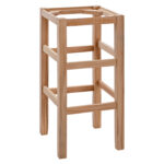 WOODEN STOOL WITHOUT BACK MADE OF BEECH TREE WOOD HM5583.02 35,5x35,5x78cm UNPAINTED
