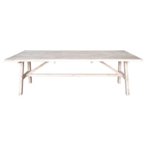 DINING TABLE GROOVE HM9390.01 SOLID TEAK WOOD NATURAL COLOR 220X100X78Hcm.