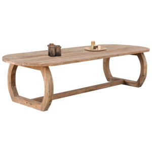 DINING TABLE LEE HM9561 SOLID RECYCLED TEAK WOOD IN NATURAL COLOR 320x120x78Hcm.