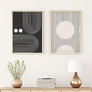 Canvas painting Kouenio pakoworld diptych with digital printing 35x3x50cm