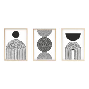 Canvas painting Serchie pakoworld triptych with digital printing 30x3x40cm