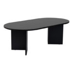Coffee table Tabletod pakoworld in black color 119x60x40cm