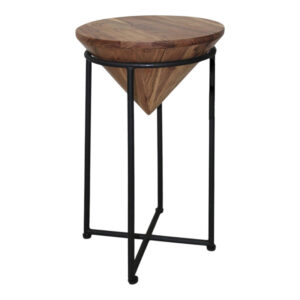 Side table Miles I pakoworld solid acacia wood in natural shade Ö31x53cm