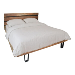 Imena pakoworld bed, solid acacia wood, natural color 160x200cm
