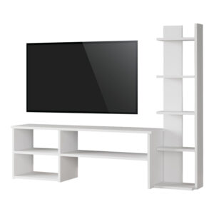 Perla pakoworld living room set in white 120x29.5x41.8cm