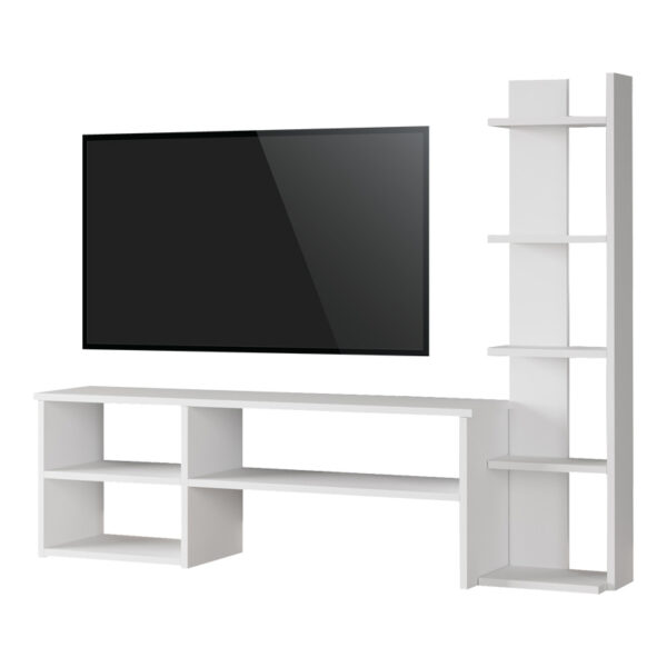 Perla pakoworld living room set in white 120x29.5x41.8cm