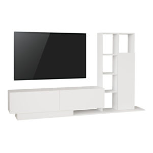 Damon pakoworld living room set in white 211.2x29.5x123.6cm