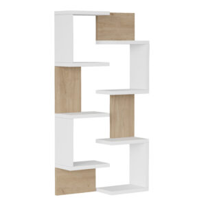Pomar pakoworld wall shelf in natural-white shade 47.2x14.5x92.5cm
