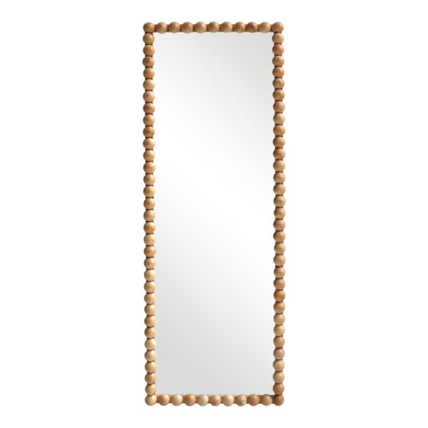 Ledalo pakoworld wood mirror in natural shade 45x4.5x130cm