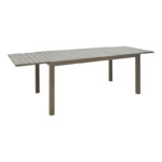 Extendable table Lafla pakoworld aluminum in champagne shade 160-240x90x75cm