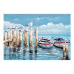 Canvas painting Port Inart 100x3x70cm
