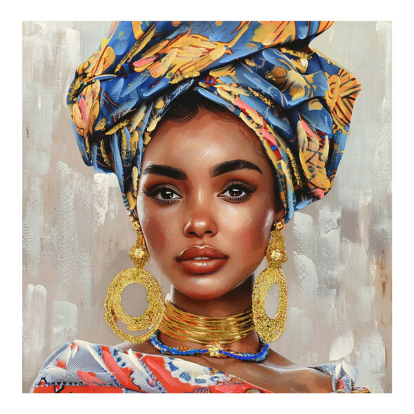 Turban Inart canvas painting 80x3x80cm