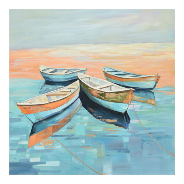 Canvas painting Boatty Inart 100x3x100cm