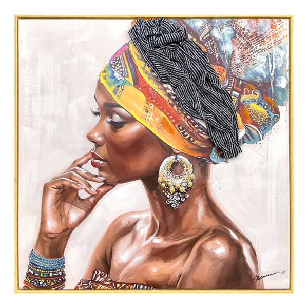 Painting on canvas Jalo É Inart with frame 80x3.5x80cm
