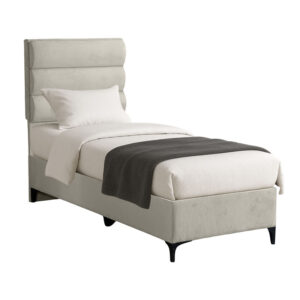 Limit pakoworld fabric bed in cream shade 90x200cm