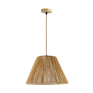 Single-light ceiling lamp Lubuto pakoworld metal-rope in natural shade Ö34.5x23cm