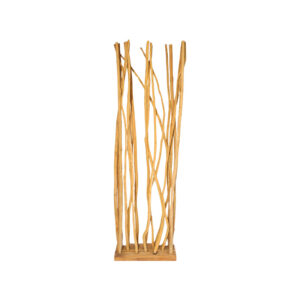 Floor decoration Barbin pakoworld teak-suar wood in natural color 60x25x200cm