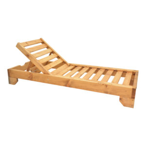 Sunlounger Zalka pakoworld L1 in natural color 66x197x28cm
