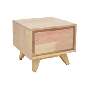 Emira bedside table pakoworld acacia wood in natural shade 40x40x35cm