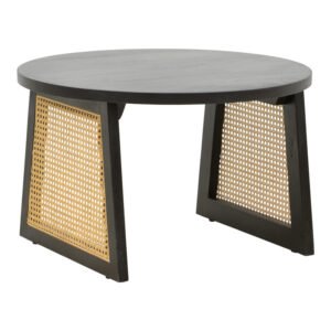 Tamarind pakoworld table mango wood-natural rattan in black shade Ö65x40cm
